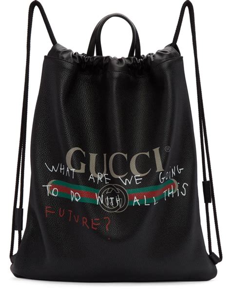 gucci drawstring backpack fake|Gucci backpack nordstrom.